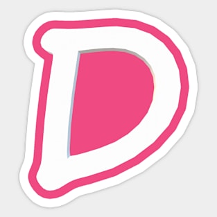 Letter D Sticker